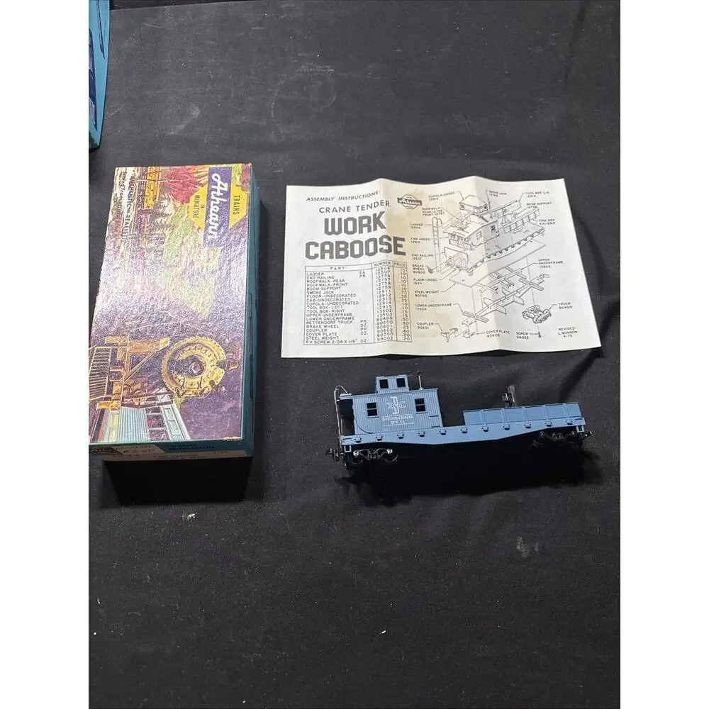 Vintage Athearn HO Scale Blue Box Lot 6 Train Freight Cars Coors Flatcar Reefers